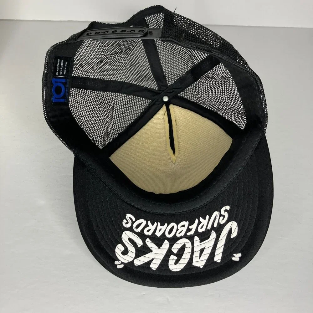 Jacks Surfboards Black Adjustable Hat Cap